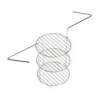 решетка экотандыры для тандыра 3-х ярусная средняя d 23 см, с ручками