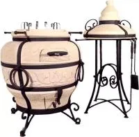 тандыр премиум, 20 шампуров, подставка для крышки