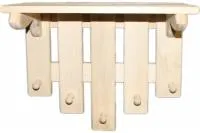 полка-вешалка 5 крючков, бацькина баня #