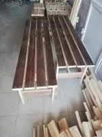 лавка 1500*400*480, липа , горячего тиснения классика, пэм