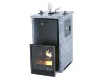 печь для бани изистим сочи м2 premium в трехст.кож. из талькохлорита закр.верх (вх.справа) aisi 321