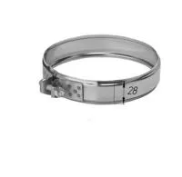 хомут феррум обжимной нерж.(430/0,5 мм), ф120 коричневый ral8017