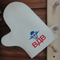 рукавица для бани и сауны "вдв", комбинированная, мск