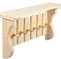 полка-вешалка 6 креплений "банька", банный эксперт