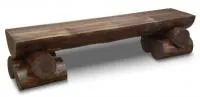лавка уличная 180х40х45 см массив сосны старение, палисандр, ирб