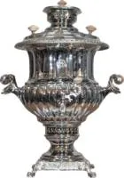 самовар угольный жаровый, 5 л, никелированый, персидский 2002/1