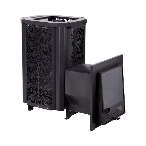 печь для бани сталь-мастер hard 30l хохлома панорама