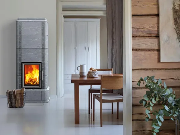 печь-камин tulikivi kelva s grafia 2190 мм 